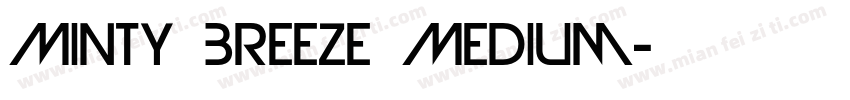 Minty Breeze Medium字体转换